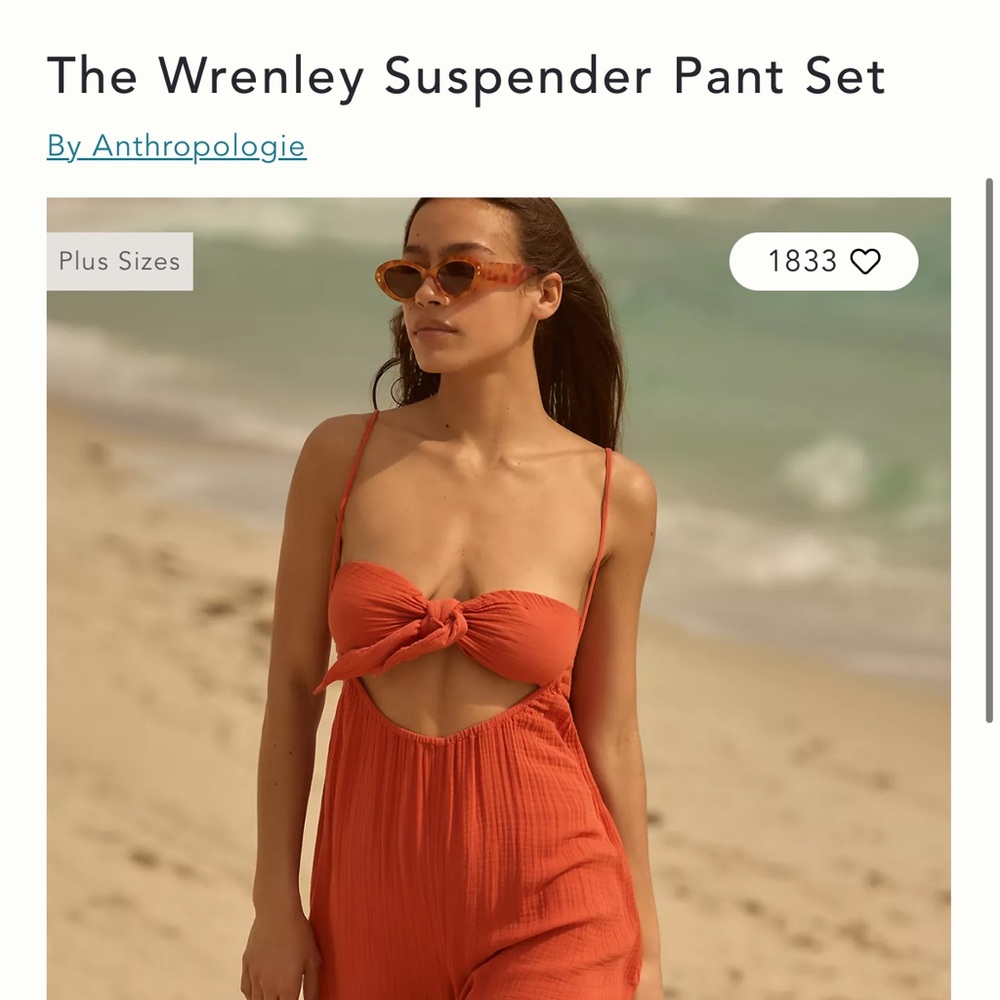 Wrenley Suspender Pant Set NWT